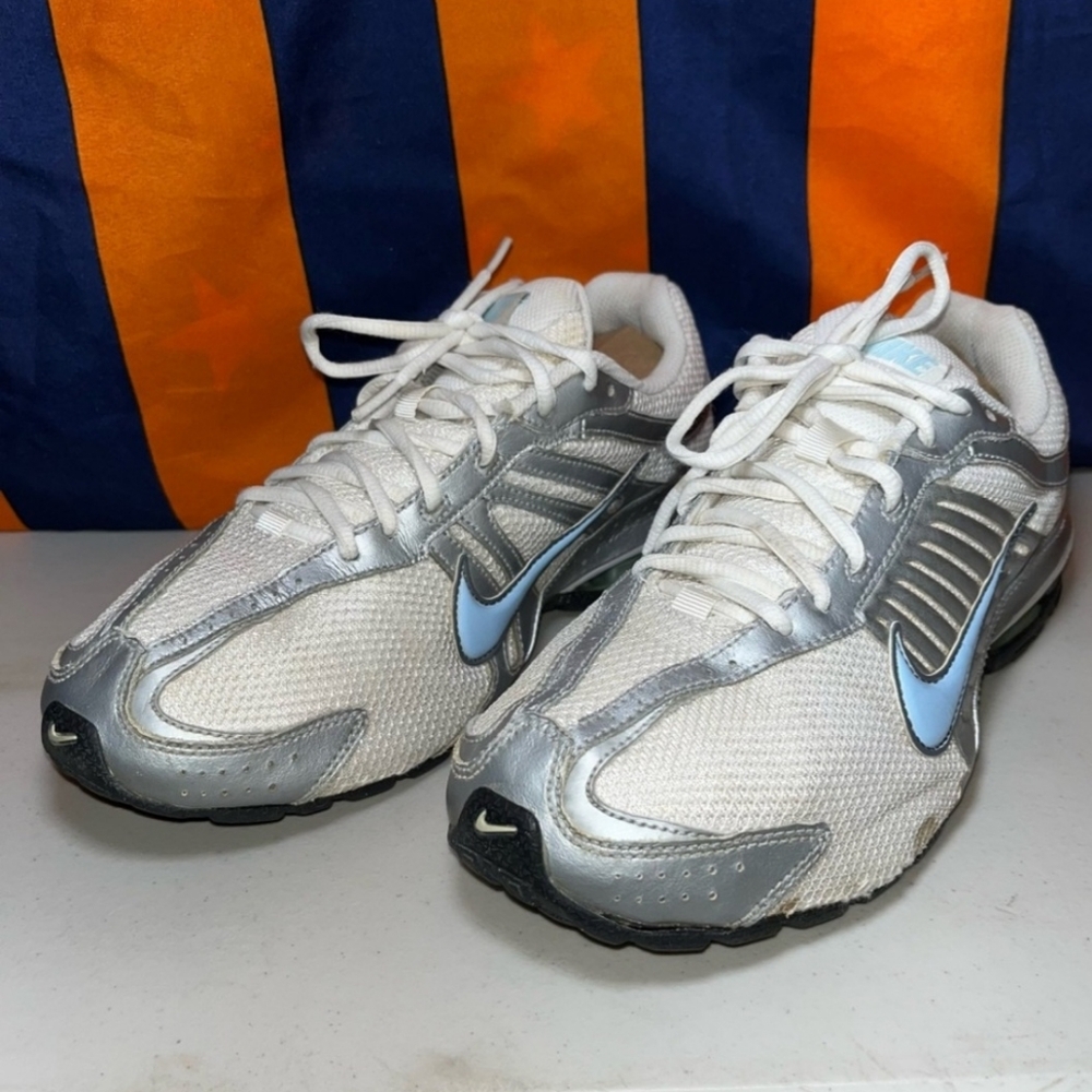 Nike Relax Run IV 2009 Women’s Shoes Size US 9.5 EUR 41 White/Blue (366614-141) - Picture 2 of 8